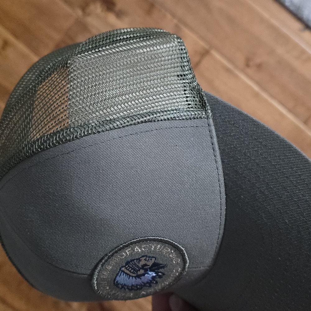 NWT Men's Brixton "Rival Stamp X MP Mesh Trucker Cap". Color Olive Surplus. O/S. - Picture 7 of 8